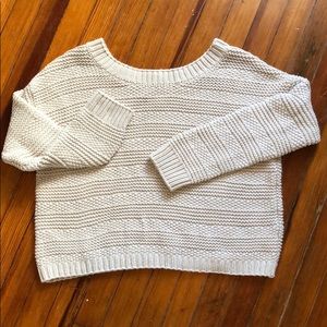 LOFT Cream Sweater 100% Cotton